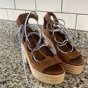 Tory Burch espadrille wedge sandal